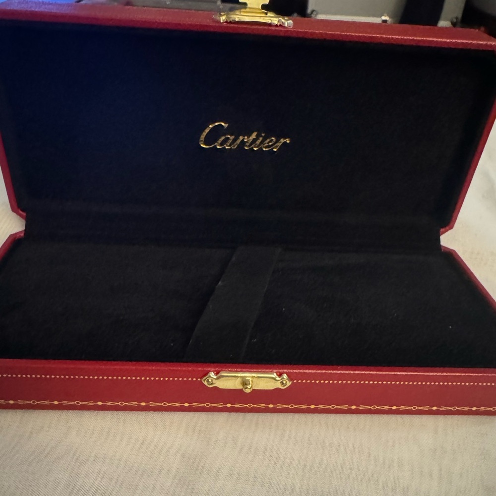 Cartier 💯% Authentic Iconic Luxurious Red  empty box storage Case for valuables.